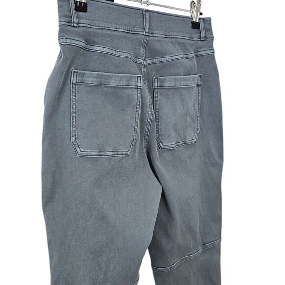 SPANX Stretch Twill Straight Leg Pant, Hazy Blue Gray, Shaping, Size Small - Picture 11 of 12